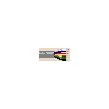 Belden Multi-Conductor Cable, AWM, 18 AWG, 19 C, Chrome, PVC, Stranded, 300V AC, Indoor, 5000 ft 8619 0605000
